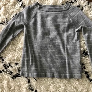 Banana Republic Merino Wool Gray Sweater